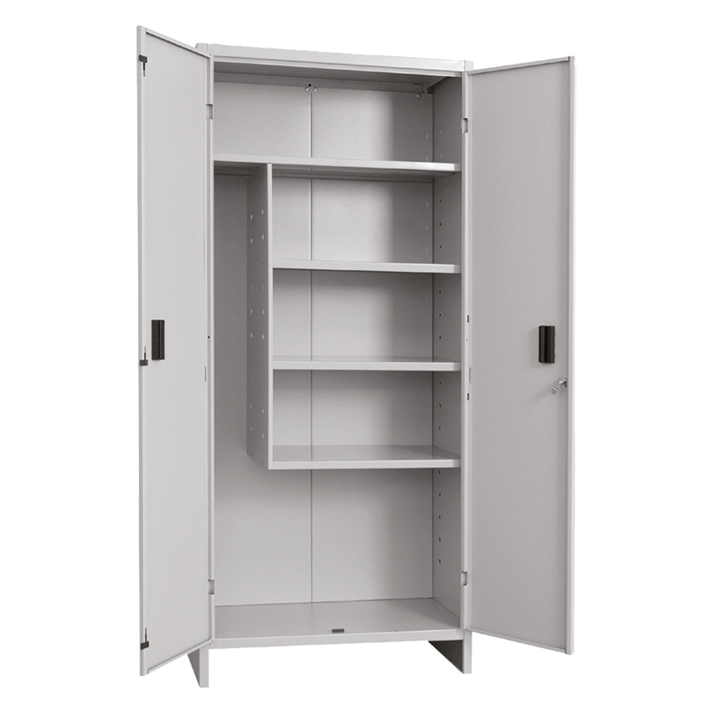 Armadio portascope Pratiko Prometal 100x40x179,5 cm in lamiera verniciata con ripiani