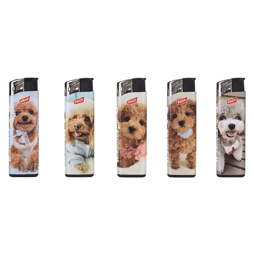 accendini elettronici Poodles con display espositore da banco