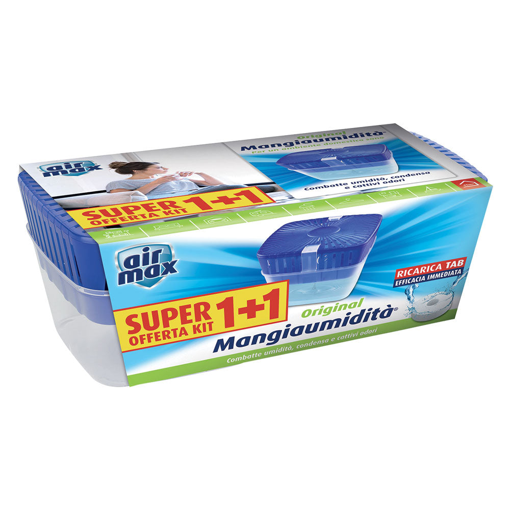 Kit Assorbiumidità Air Max Vortex 2 dispositivi e ricarica Tab 450 g
