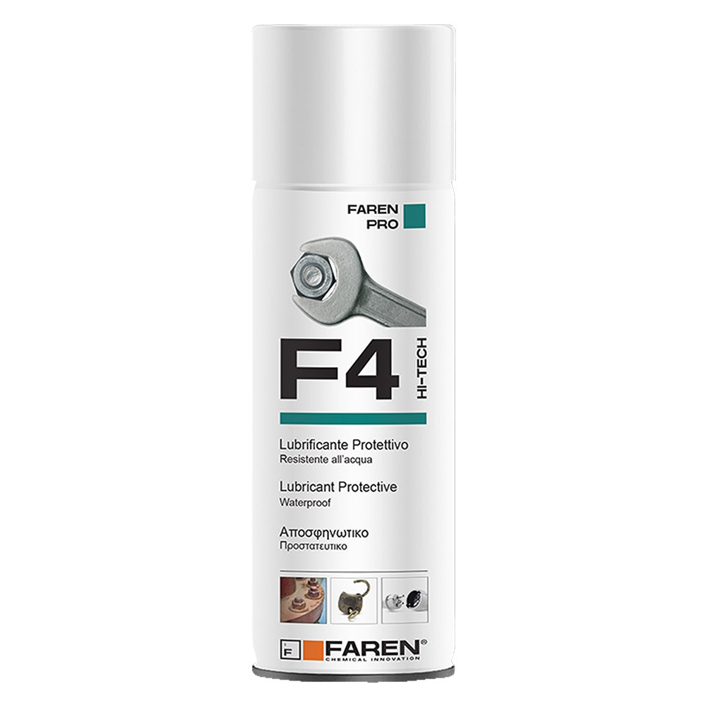 Sbloccante spray multiuso Faren F4 lubrificante e anticorrosivo 400 ml