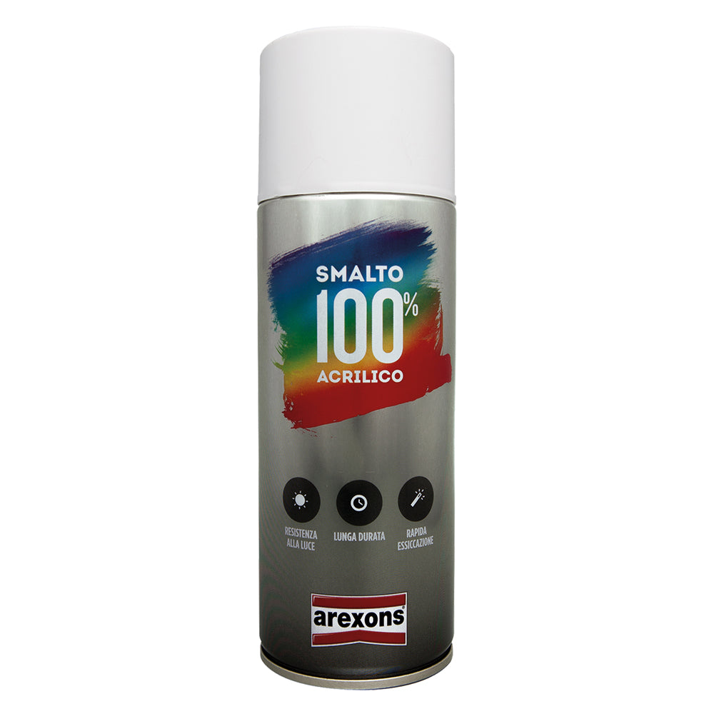 Smalto spray acrilico Arexons bianco lucido 400 ml Immagine principale del prodotto