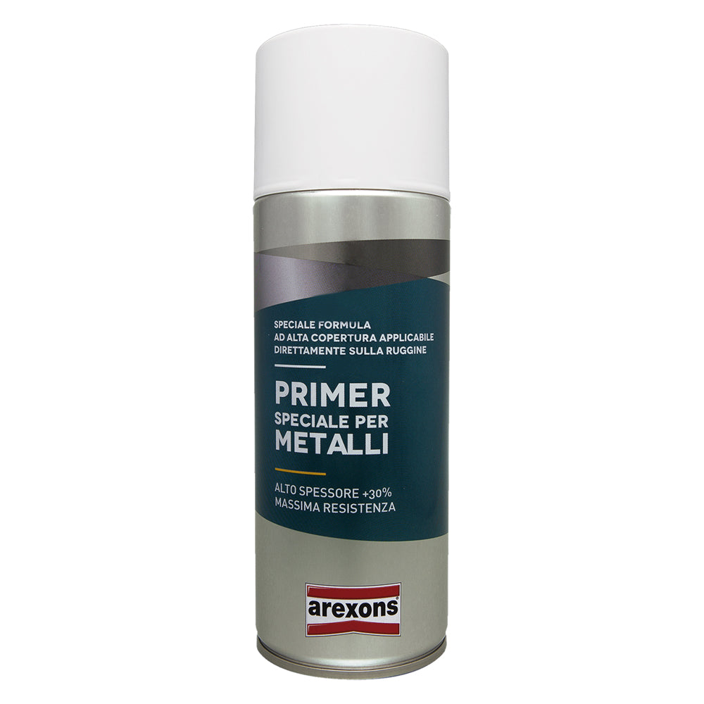 Fondo antiruggine spray grigio Arexons 400 ml per superfici metalliche