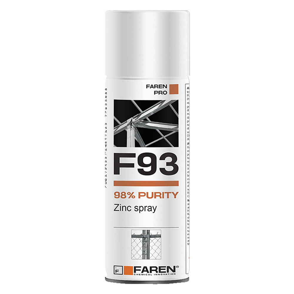 Smalto spray allo zinco 98% chiaro Faren F93 400 ml Immagine principale del prodotto