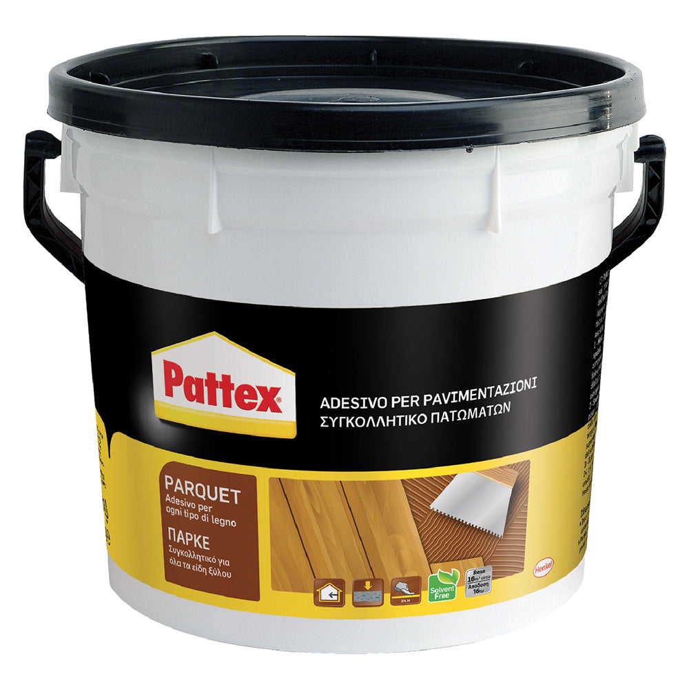Pattex adesivo vinilico per pavimenti in legno e parquet da 5 kg Immagine principale del prodotto