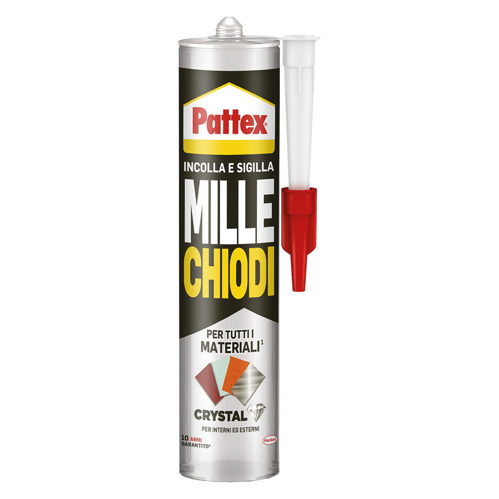 Adesivo sigillante Pattex Millechiodi Crystal trasparente da 290g Immagine principale del prodotto