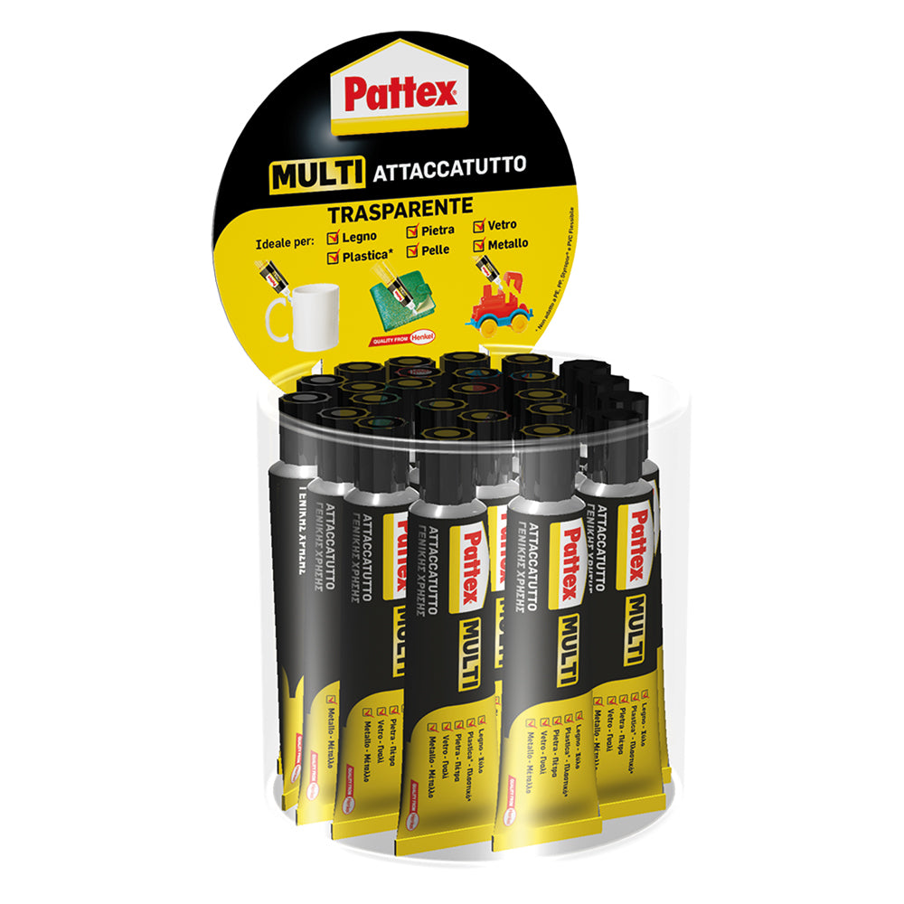 Pattex Adesivo Multi Attaccatutto trasparente formato 20 ml - colla universale multiuso