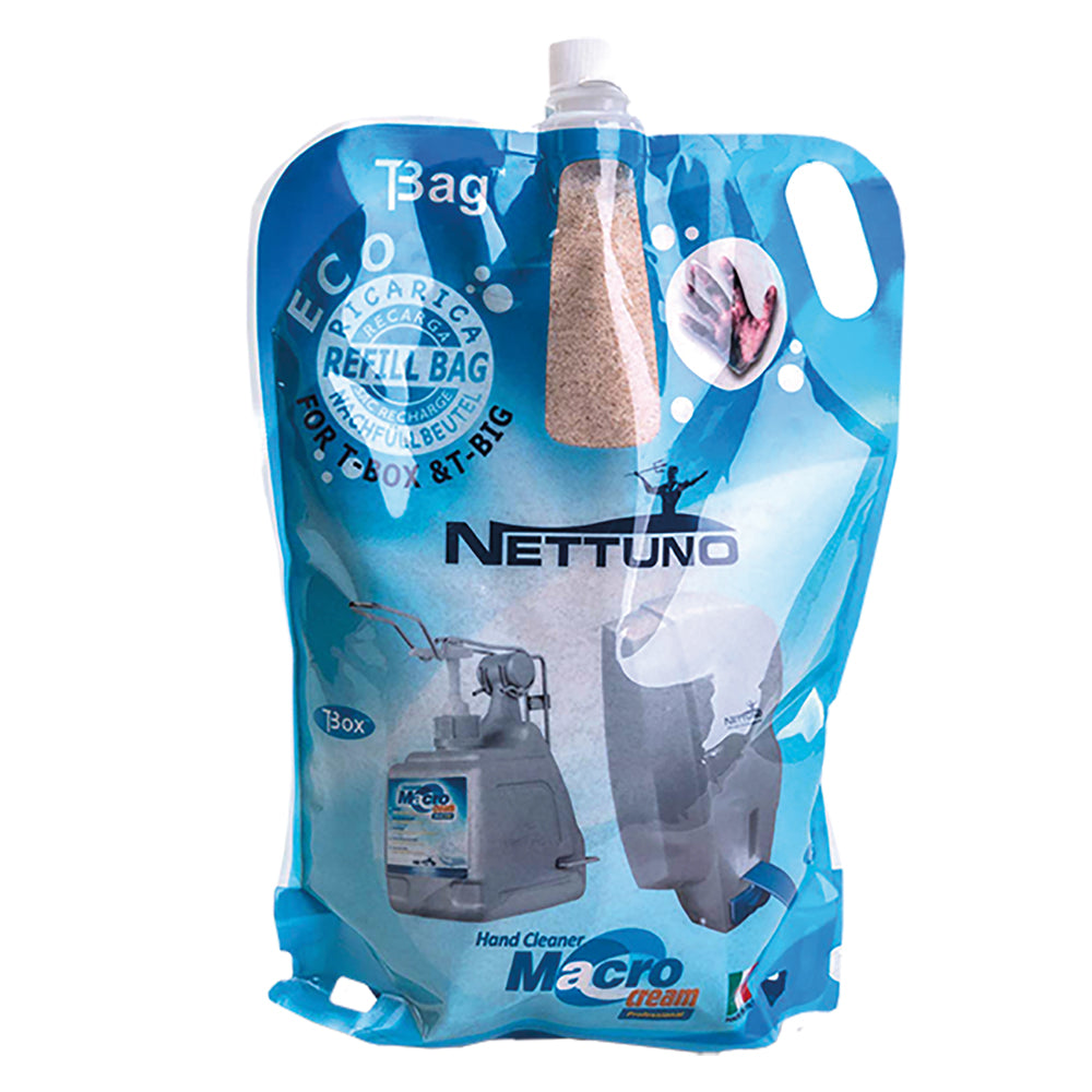 Sacca ricarica di crema lavamani Nettuno Macrocream da 3000 ml con microsfere vegetali Immagine principale del prodotto