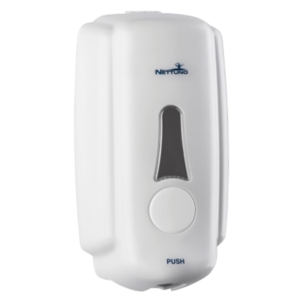 Dispenser a muro per saponi Nettuno T-Small di colore bianco da 1000 ml Immagine principale del prodotto
