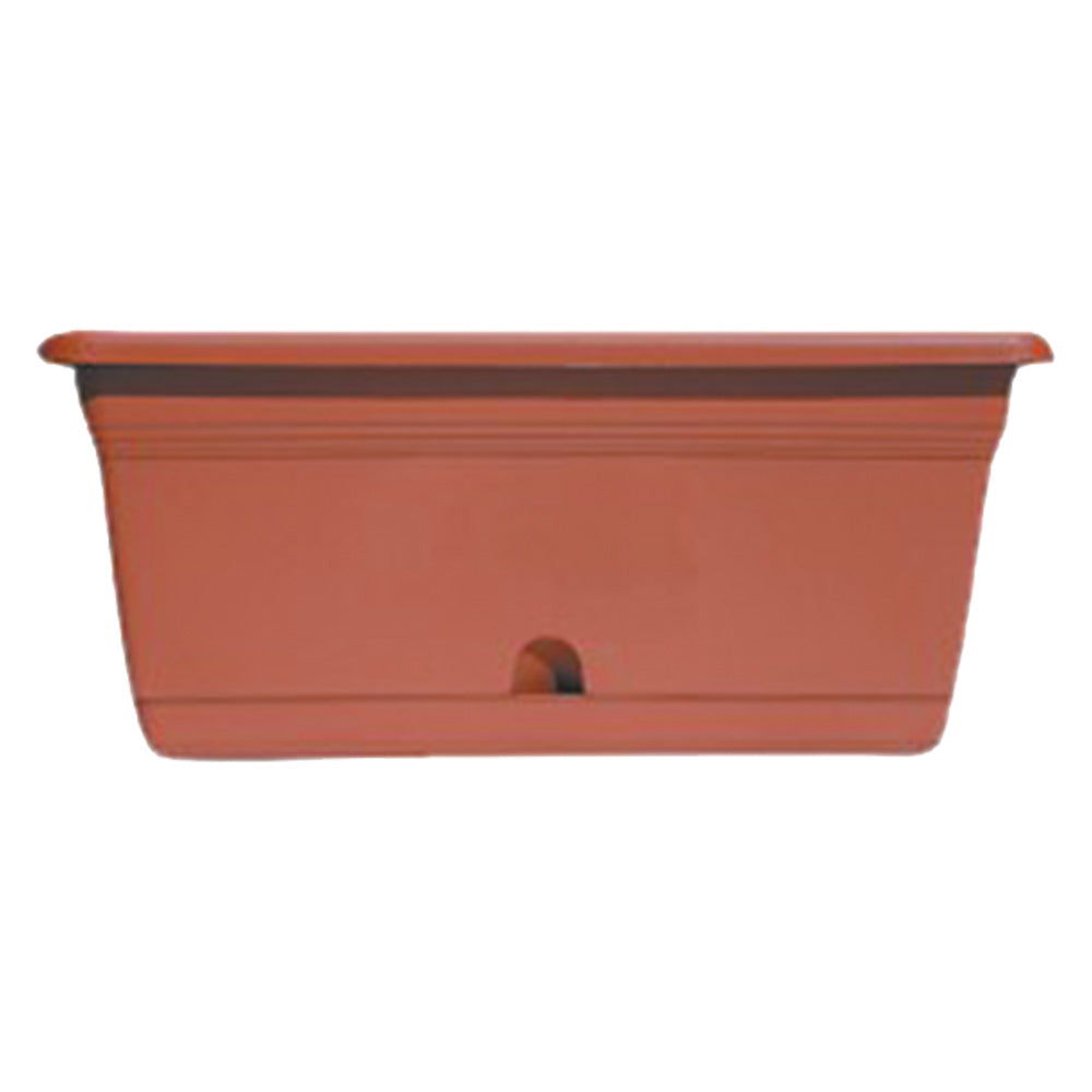 Balconetta rettangolare ICS da 40 cm con riserva d'acqua da 8 litri per balconi e terrazzi