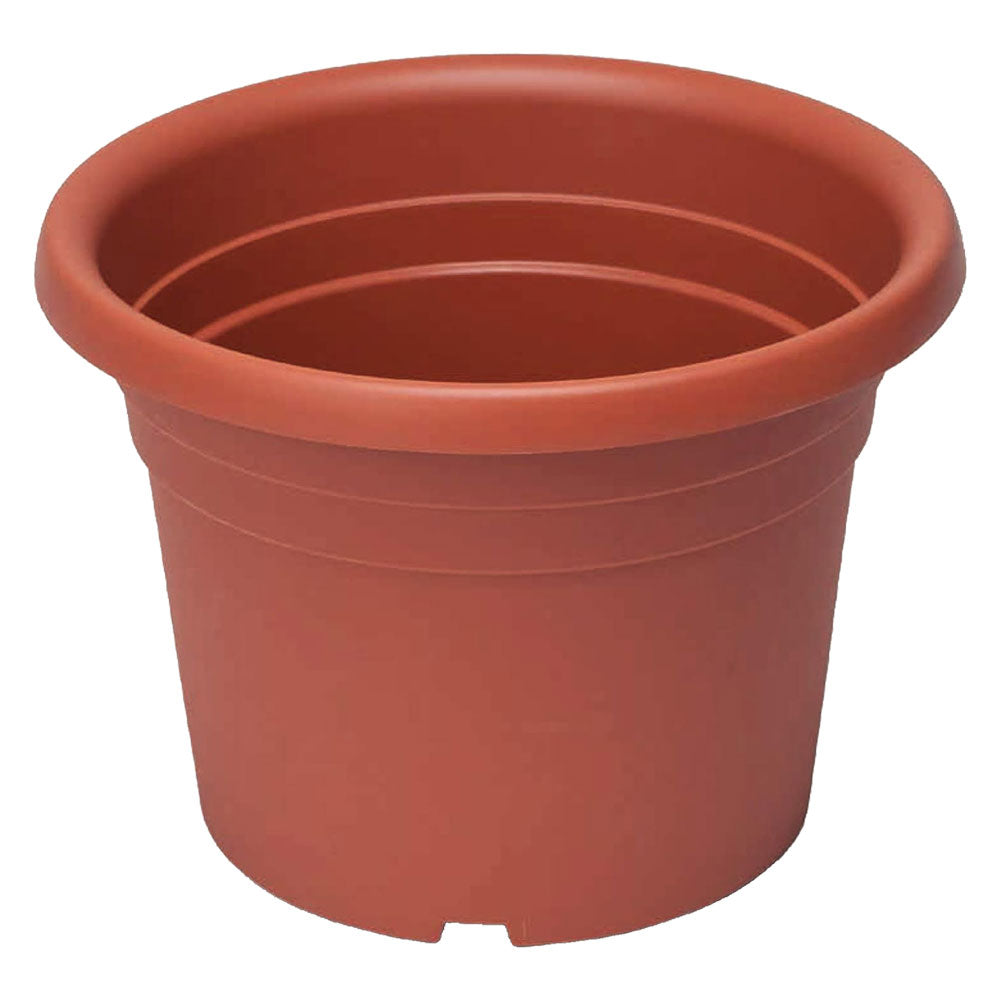 Vaso cilindrico Dahlia in polipropilene colore terracotta 40x28 cm 21 litri