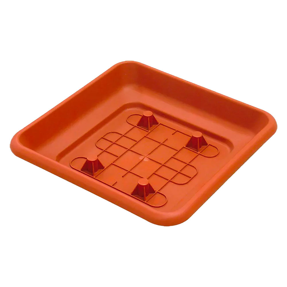 Sottovaso quadro ICS in polipropilene 32x32 cm per fioriera Laurus