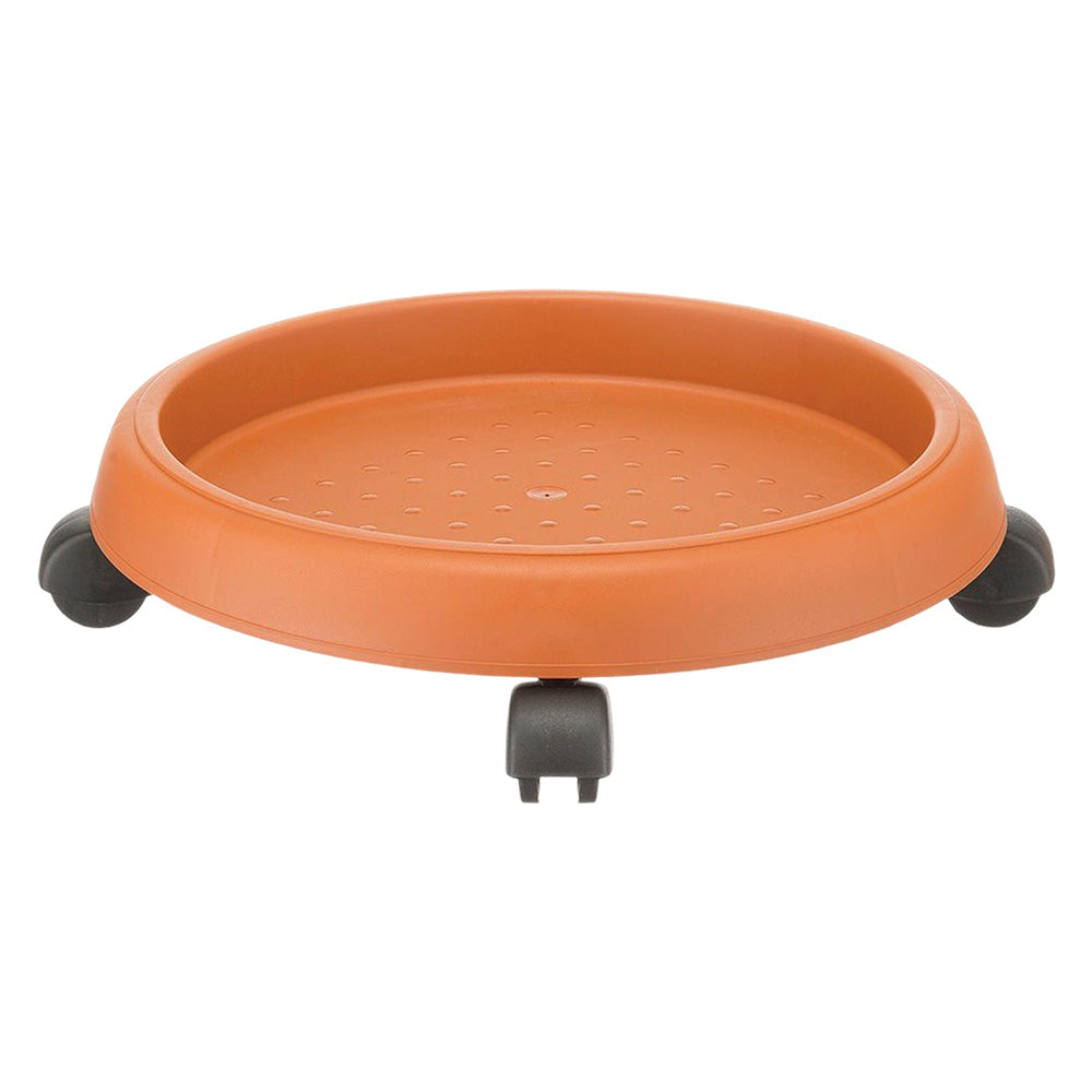 Sottovaso con ruote BAMA in polipropilene color terracotta Ø 40 cm Immagine principale del prodotto