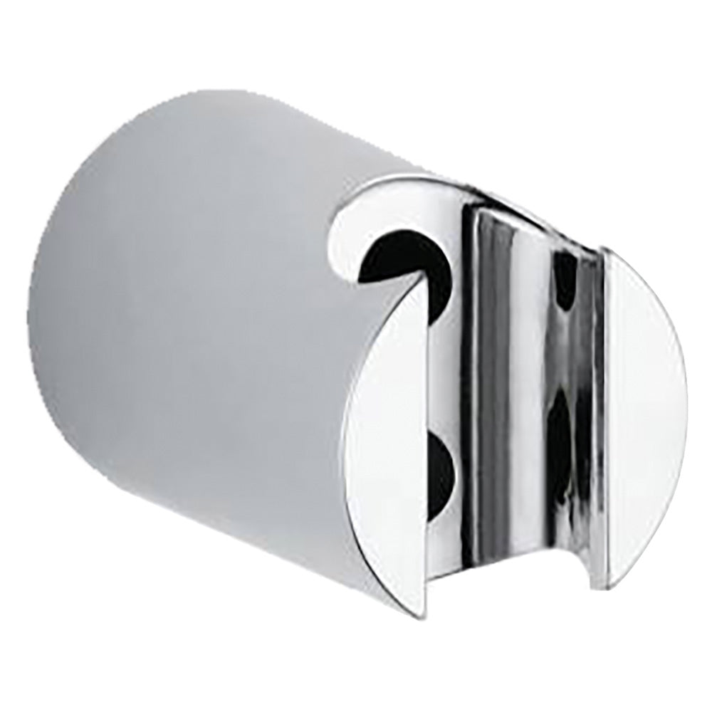 Supporto fisso a muro in ABS cromato per doccetta con viti incluse