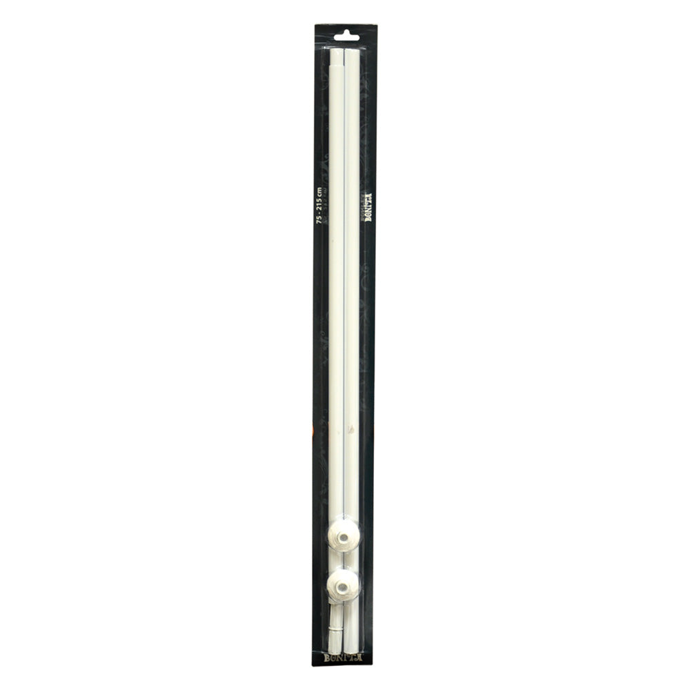 Telaio per tenda doccia estensibile in alluminio bianco 75-215 cm Immagine principale del prodotto