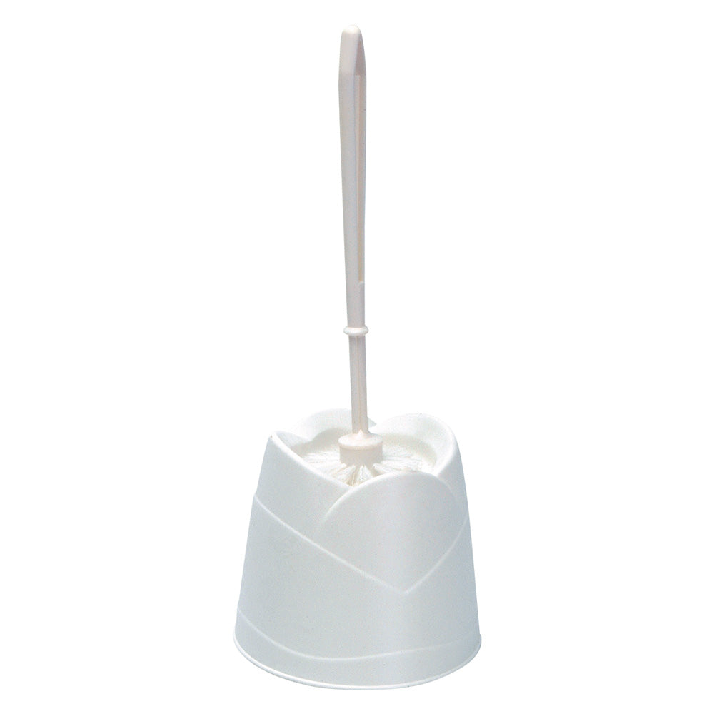 Porta scopino Tulipano in ABS antiurto bianco con spazzolino incluso