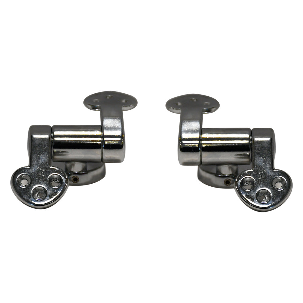 Cerniera per sedile WC P-28 soft closing in metallo cromato - kit 2 pezzi