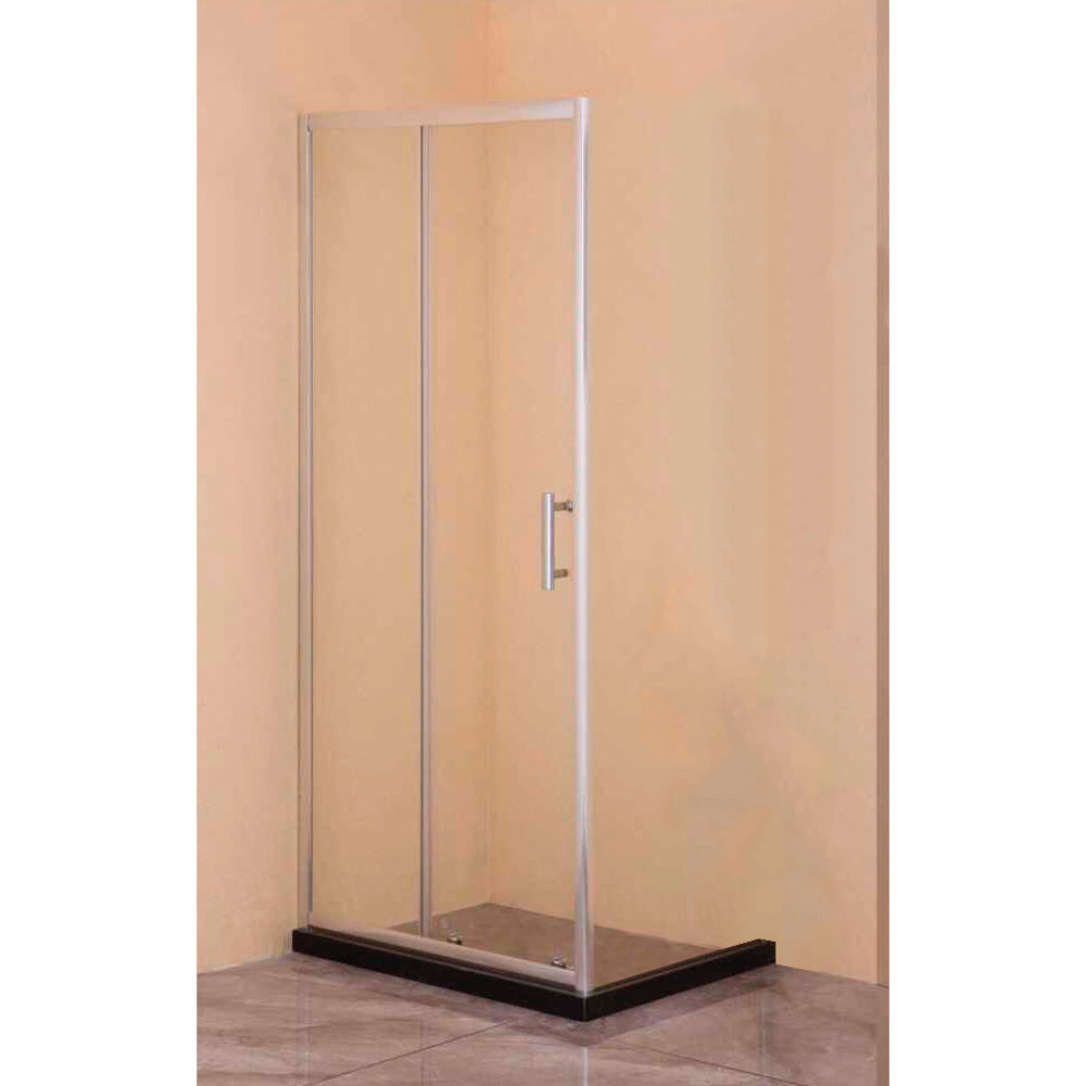 Pannello doccia scorrevole in cristallo temperato 6 mm DIAM - 100x185 cm Immagine principale del prodotto