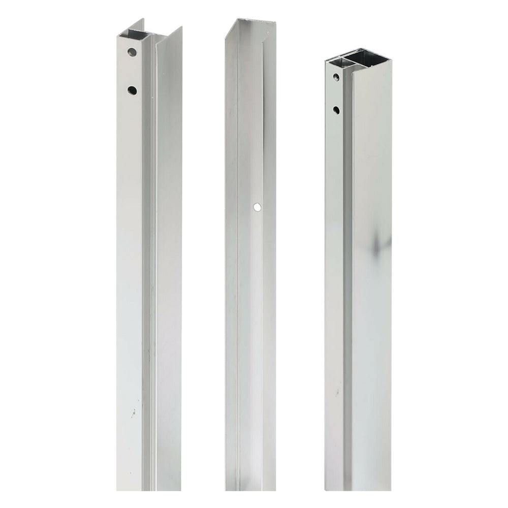 Profilo di compensazione in alluminio per box doccia h. 185 cm - larghezza 3 cm