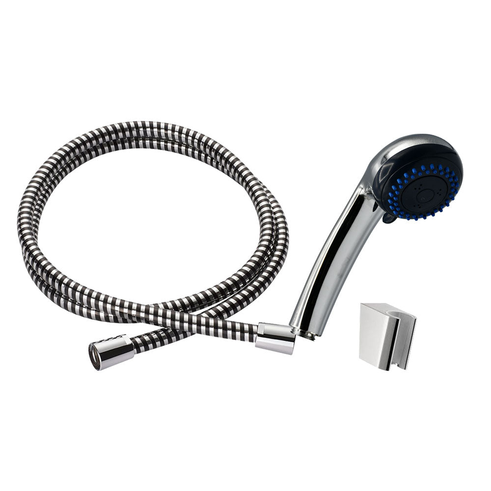 Doccetta Dark Grey a 3 getti con flessibile 150 cm e supporto parete