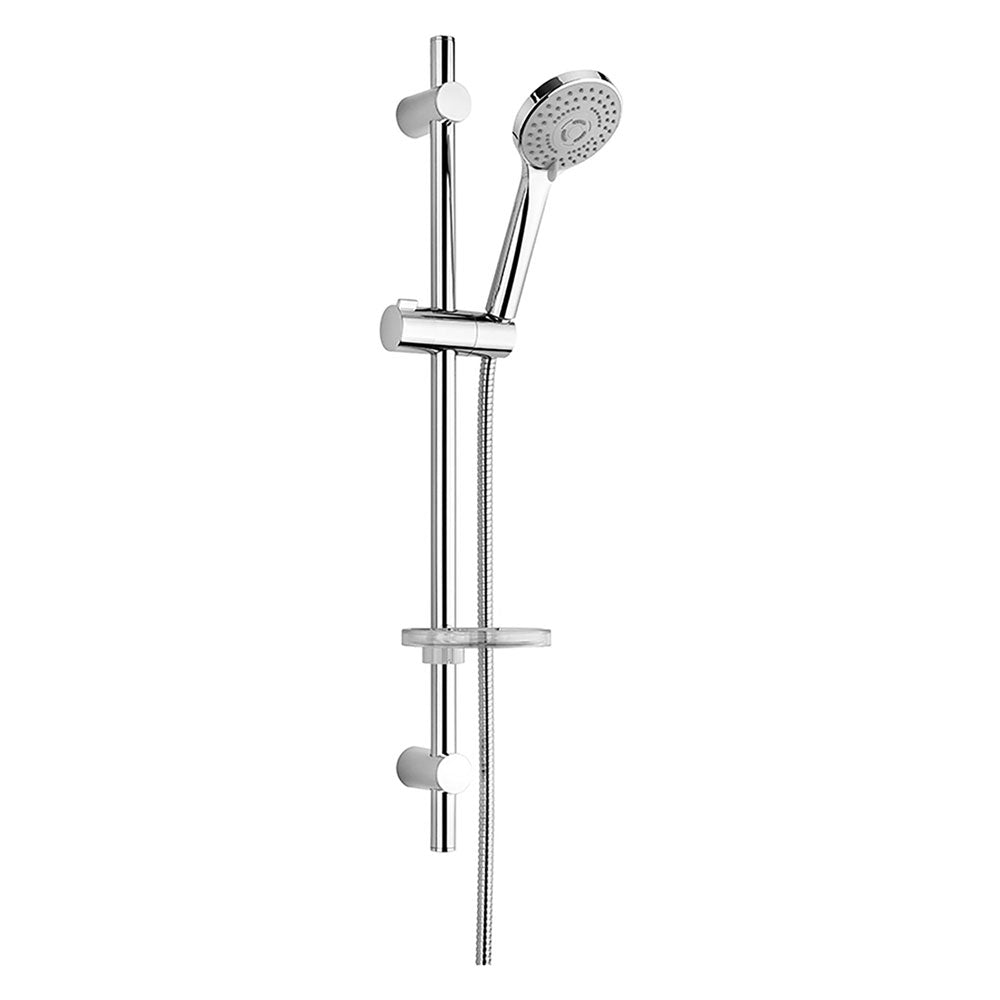 Saliscendi doccia Zeus a 5 getti h 70 cm con portasapone e flessibile