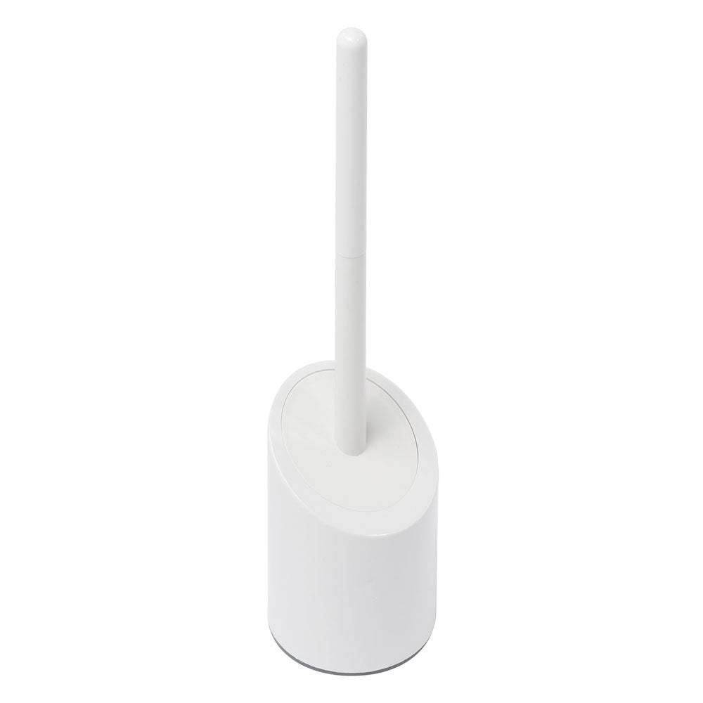 Porta scopino Linea bianco in Durolite e ABS con spazzolino h 44,5 cm Immagine principale del prodotto