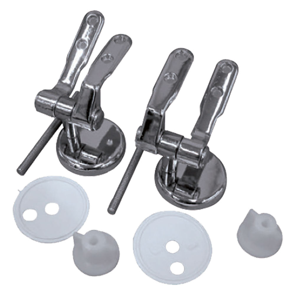 Coppia di cerniere universali per fissaggio sedile WC con viti - kit 2 pezzi Immagine principale del prodotto