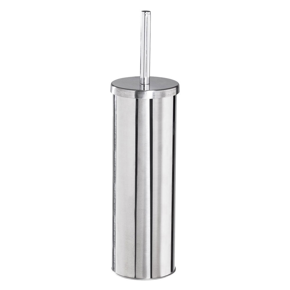 Porta scopino da terra Serie Wind in acciaio inox cromo 10x10xh38 cm Immagine principale del prodotto