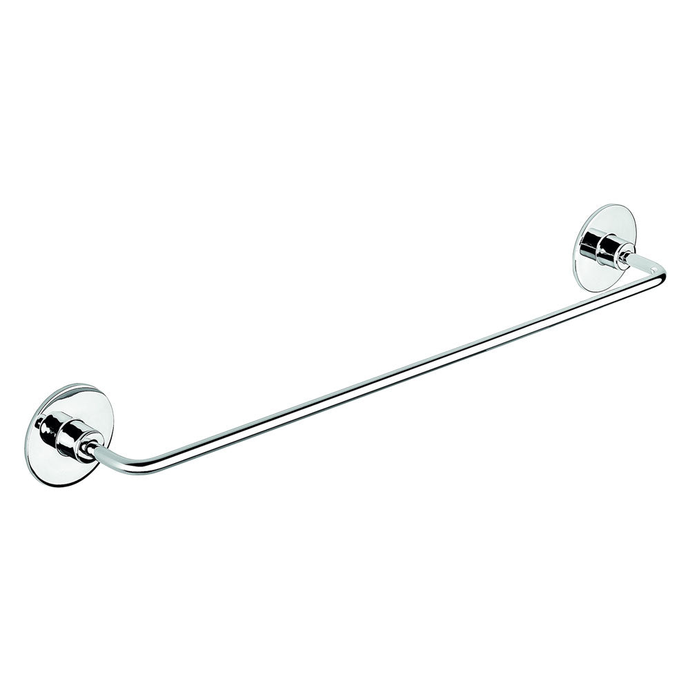 Porta asciugamani da parete serie Wind in acciaio cromato 45,5 cm con fissaggio doppio