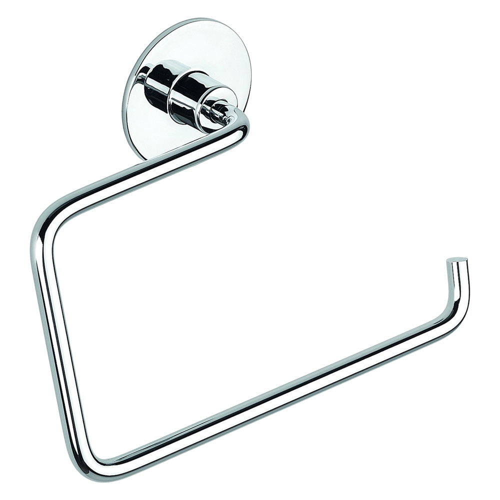 Porta asciugamani ad anello Wind Cromo 18x7,2x12 cm