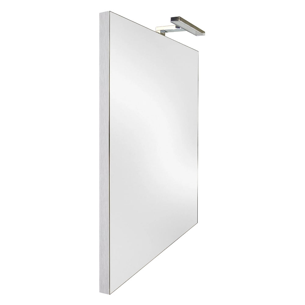 Specchiera da bagno LED Luxera 70x120 cm in metallo e alluminio anodizzato Immagine principale del prodotto
