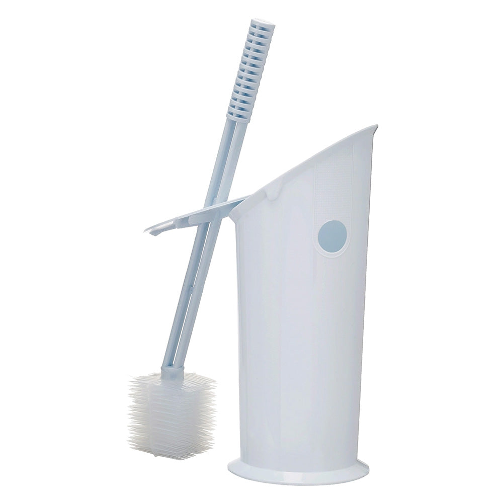 Portascopino WC da bagno in resina bianca 10x39,5 cm WC Box Immagine principale del prodotto