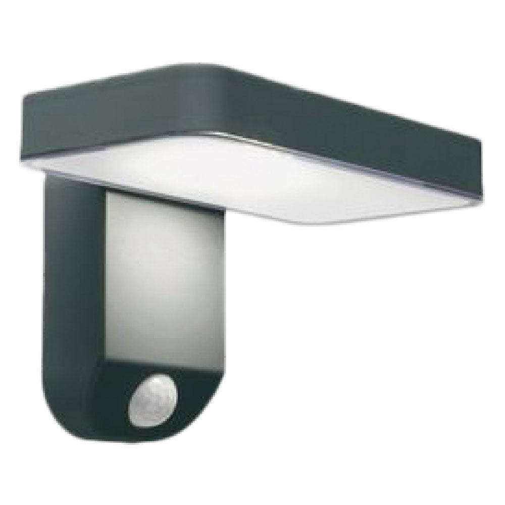 Applique solare a LED Grafite 4,5W Sovil con sensore crepuscolare e di movimento per esterni