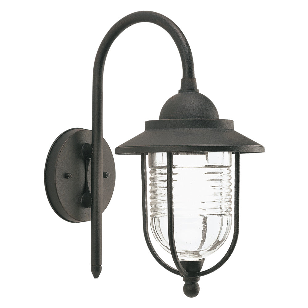 Applique da esterno Porto color ruggine 60W 35x18x27 cm IP43 per giardini e terrazzi