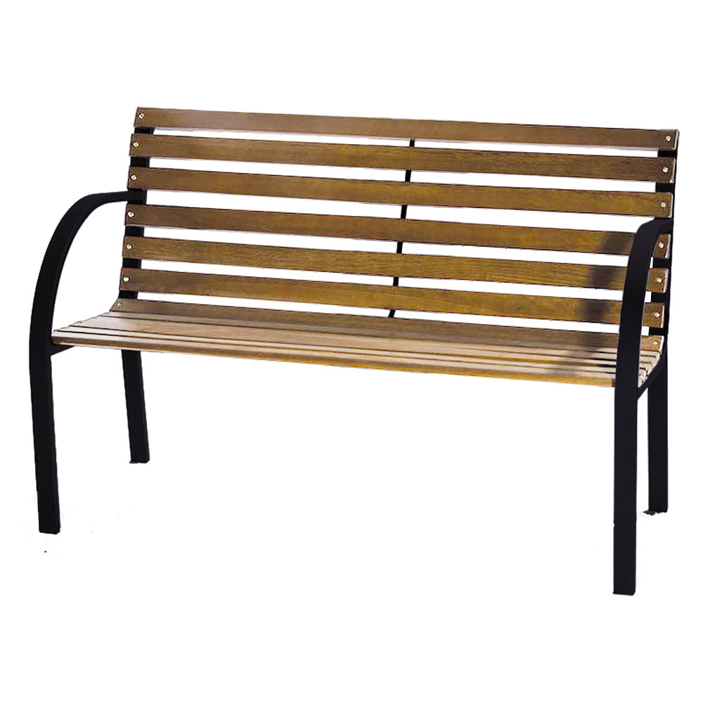 Panchina da giardino modello New York in legno e metallo 122x60 cm Immagine principale del prodotto