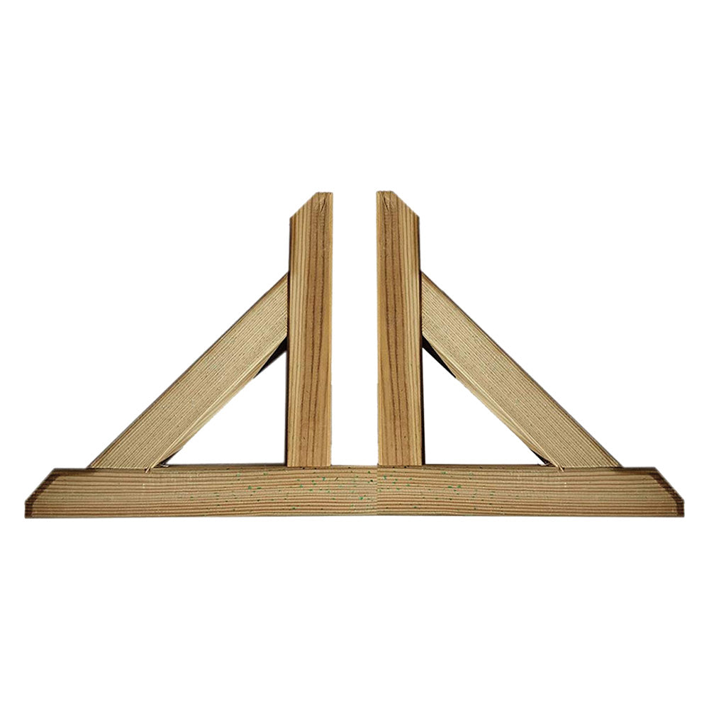 Piede di sostegno in legno di pino impregnato per pannelli grigliati 60x30 cm