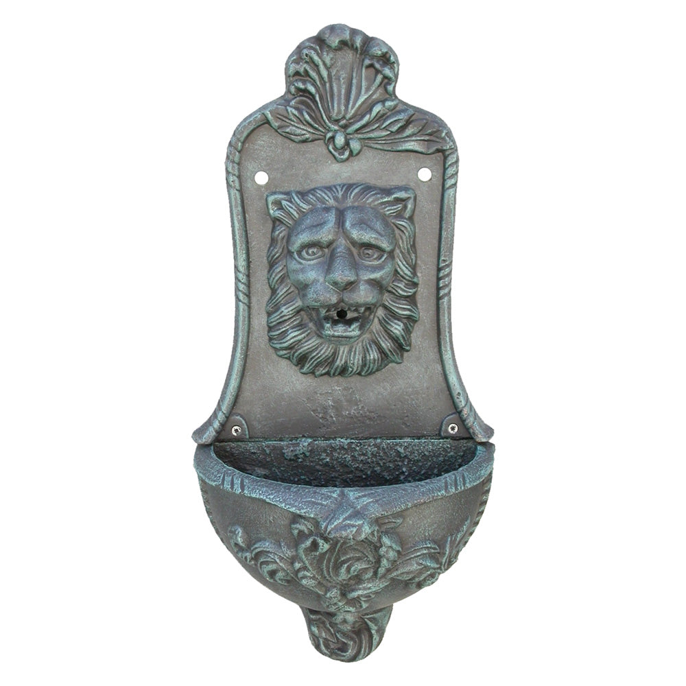 Fontana a parete modello Lince in ghisa antracite per giardino H 67 cm Immagine principale del prodotto