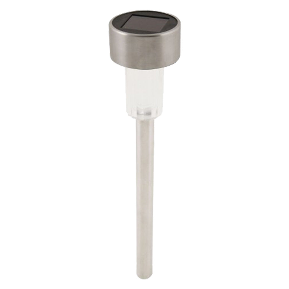 Lampada solare da giardino in alluminio H 37 cm con sensore crepuscolare