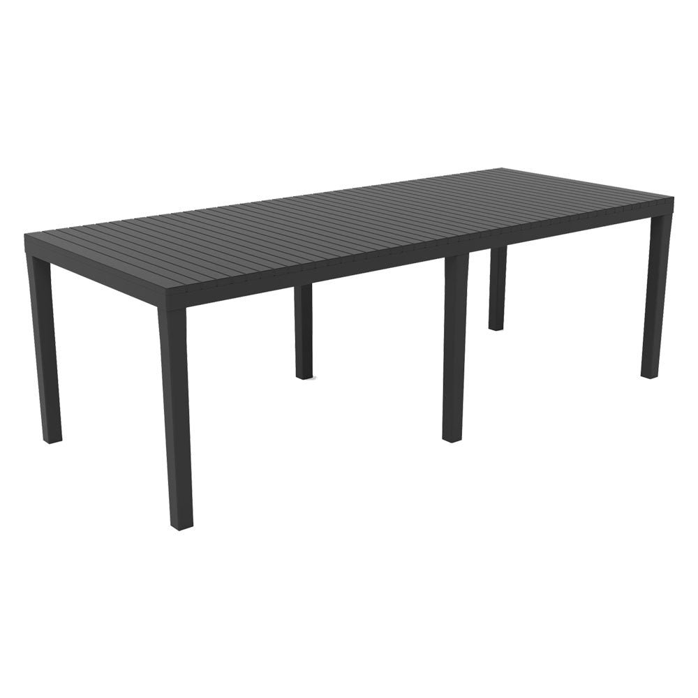 Tavolo da giardino allungabile Indo in polipropilene antracite 150/220 cm
