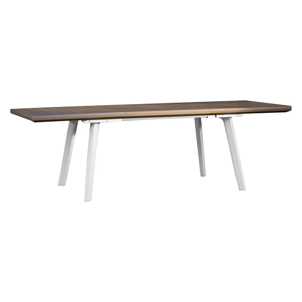 Tavolo da giardino allungabile Harmony Keter bianco e cappuccino 160-240 cm