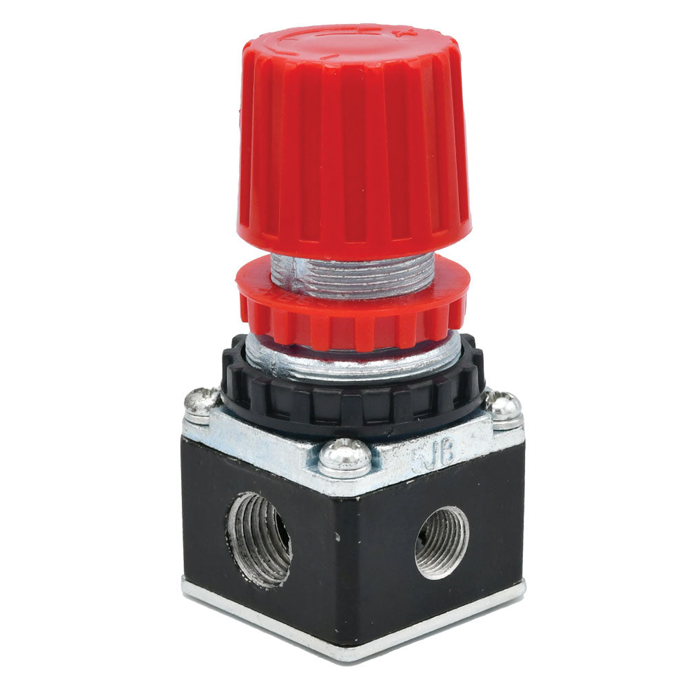 Regolatore di pressione per compressore UNIKO a 3 vie con attacco 1/4 F per compressori da 24 e 50 litri