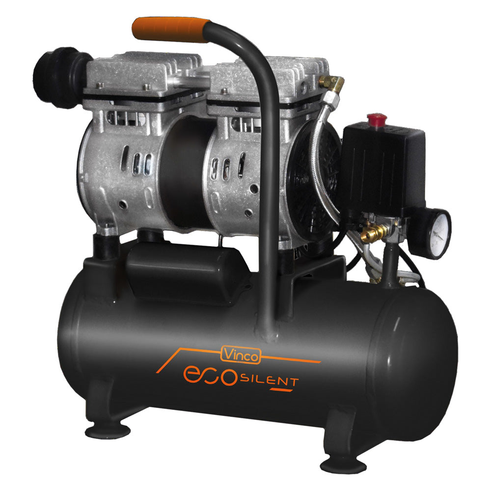 Compressore silenziato VINCO da 6 litri e 0,7 HP oil free per bricolage e lavori domestici Immagine principale del prodotto