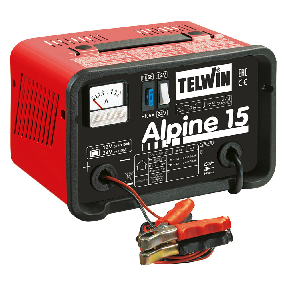 Caricabatteria Telwin Alpine 15 da 6A 12/24 V Immagine principale del prodotto