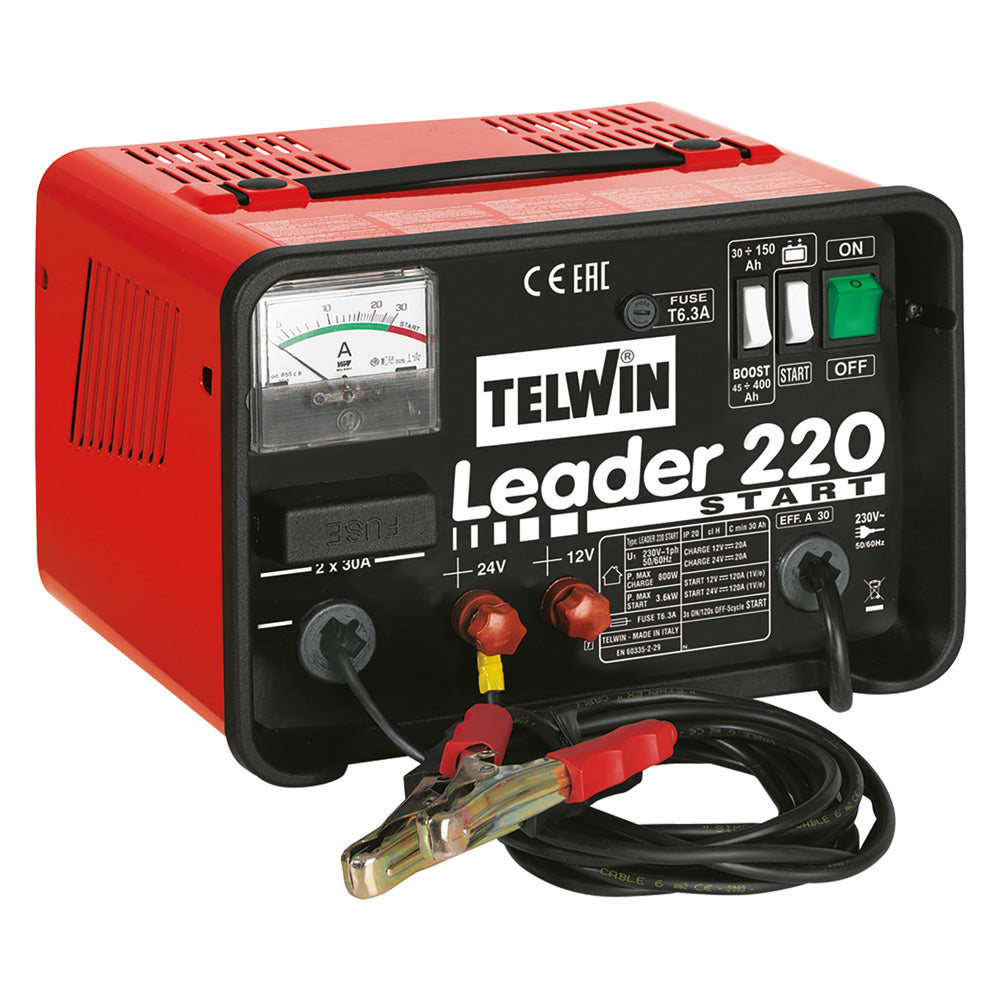 Caricabatteria e avviatore Telwin Leader 220 Start 30A 12/24V