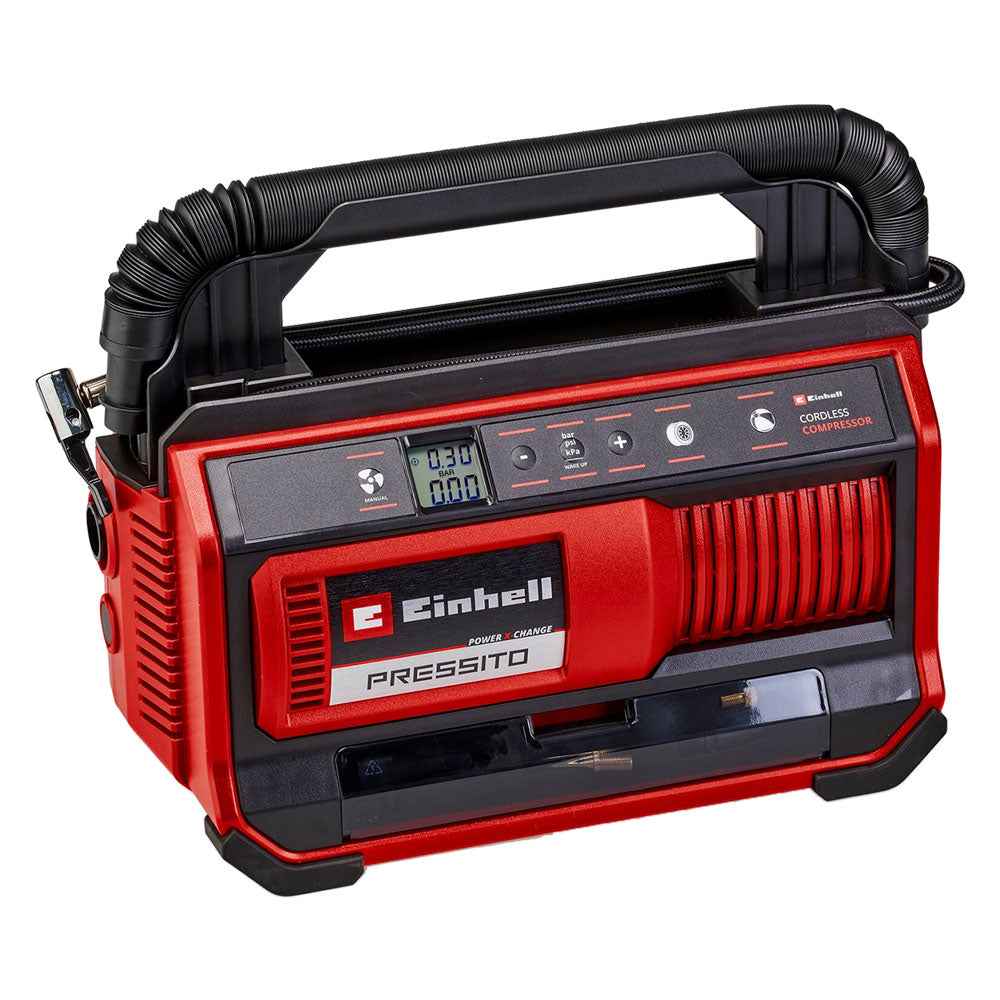 Compressore portatile a batteria Einhell PRESSITO 18/25 da 18 V e 11 bar