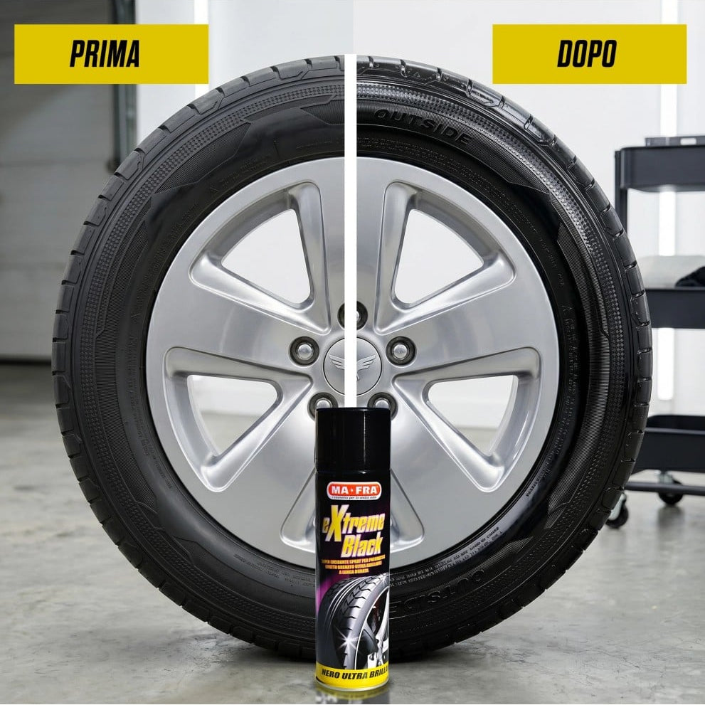 mafra nero gomme spray effetto bagnato