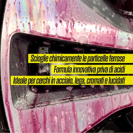 decontaminante per cerchi in acciaio, lega e cromati