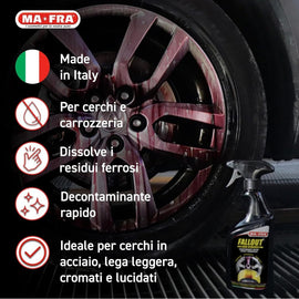 soluzione decontaminante per dissolvere i residui ferrosi