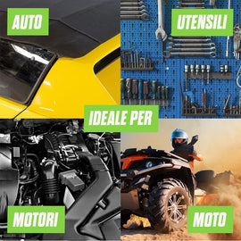 sgrassatore ideale per auto, utensili, motori e moto