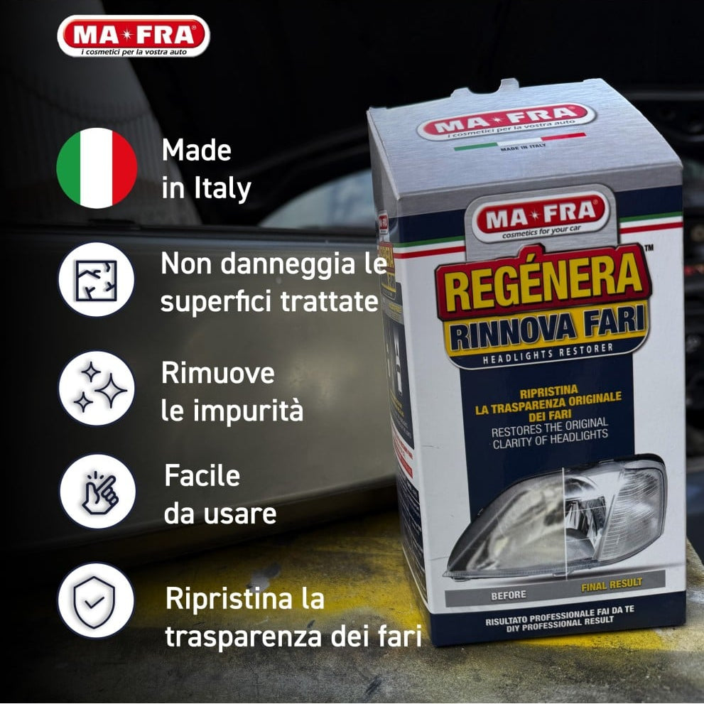 rimuove le impurità e non danneggia le superfici trattate