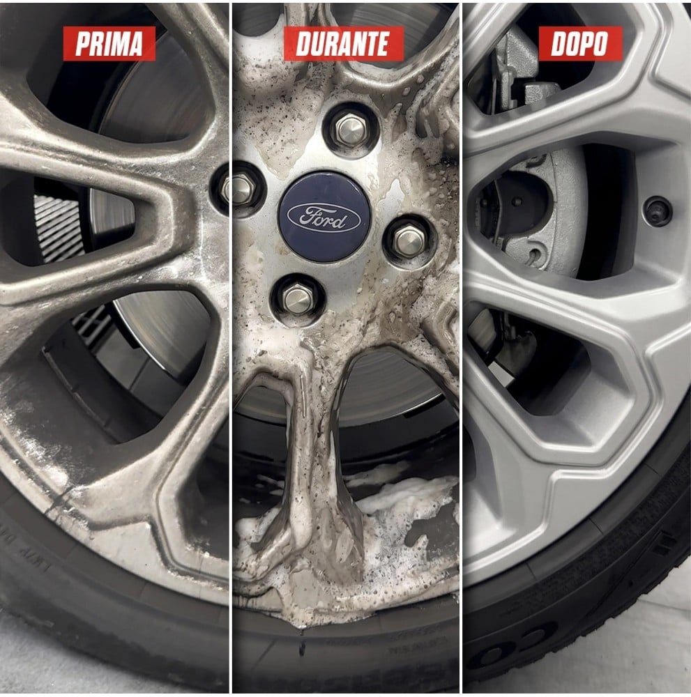 miglior detergente per pulire cerchi e gomme auto